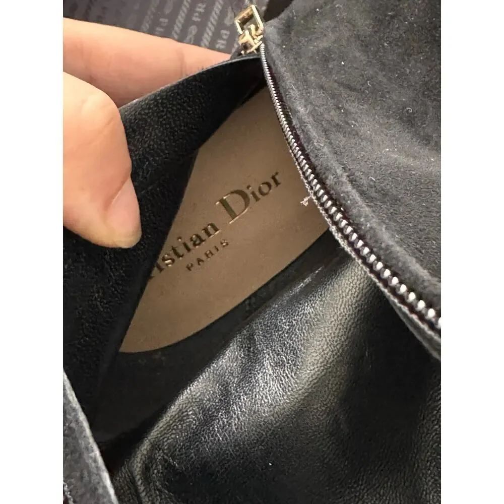 Dior 80mm suede D-Fame Heeled Boot 39/US9 - Picture 4 of 11
